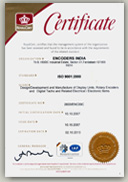 Encoders India ISO Certificate